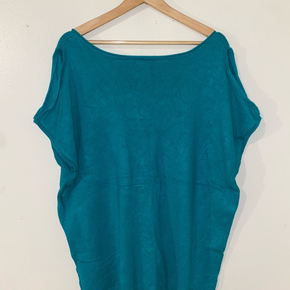 3/$12 Joseph A. Women Green Light Weight Sweater Size 1X - Picture 2 of 7